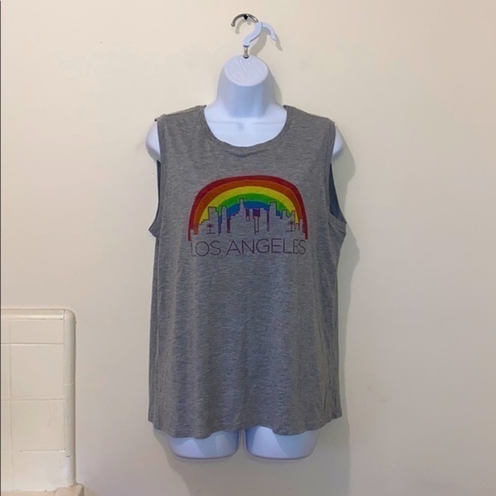 Women’s LA Skyline Rainbow Pride Tank